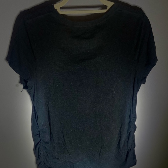 Isabel maternity basic black v neck tee - Picture 2 of 5